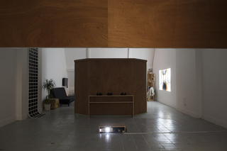 View of Lydia Debeer's studio during the HISK Open Studio's 2016, Ghent.